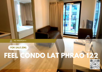 Condos for sale MRT Lat Phrao 101  : Urgent sale 🔥 Feel Condo Lat Phrao 122 🔥 Near MRT Lat Phrao 101, fully furnished and equipped with appliances.