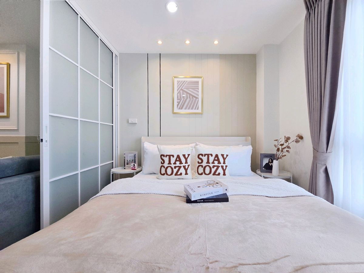 รูป [เช่า] คอนโด Double U Condominium ลาดพร้าว–วังหิน เดินไม่กี่ก้าวถึง Plaza Lagoon เครื่องใช้ไฟฟ้าครบ เลี้ยงแมวได้!! - รูปที่ 10/15
