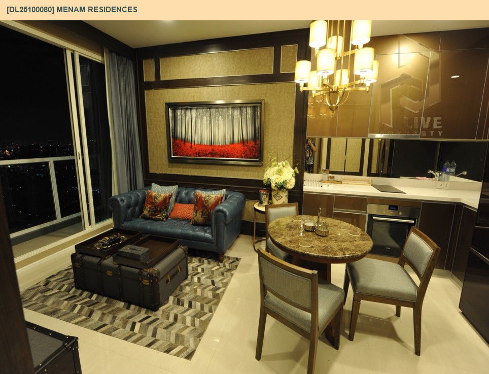รูป DL25100080 ให้เช่าคอนโด แม่น้ำ เรสซิเดนท์ (Menam Residences) ใกล้ BTS สะพานตากสิน พร้อมเข้าอยู่ โทรด่วน 0656133286 LineID @897iyzll - รูปที่ 8/10