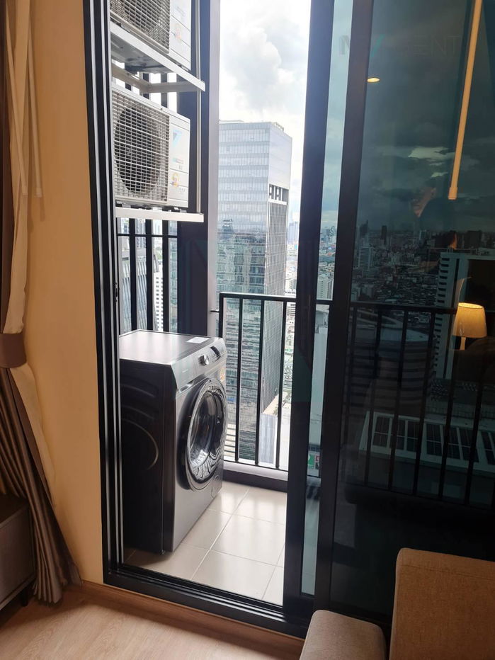 รูป 🔺 ให้เช่าคอนโด นิว ดิสทริค อาร์ 9 อาคาร 1 ชั้น 39 1 ห้องนอน ขนาด 26 ตรม ใกล้ MRT พระราม 9 - รูปที่ 7/8