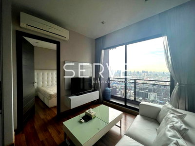 Condos for rent : 1 Bed with Bathtub City view Nice Room  Fully furnished Good Location Close to MRT Thailand Cultural Centre Station @ IVY Ampio 