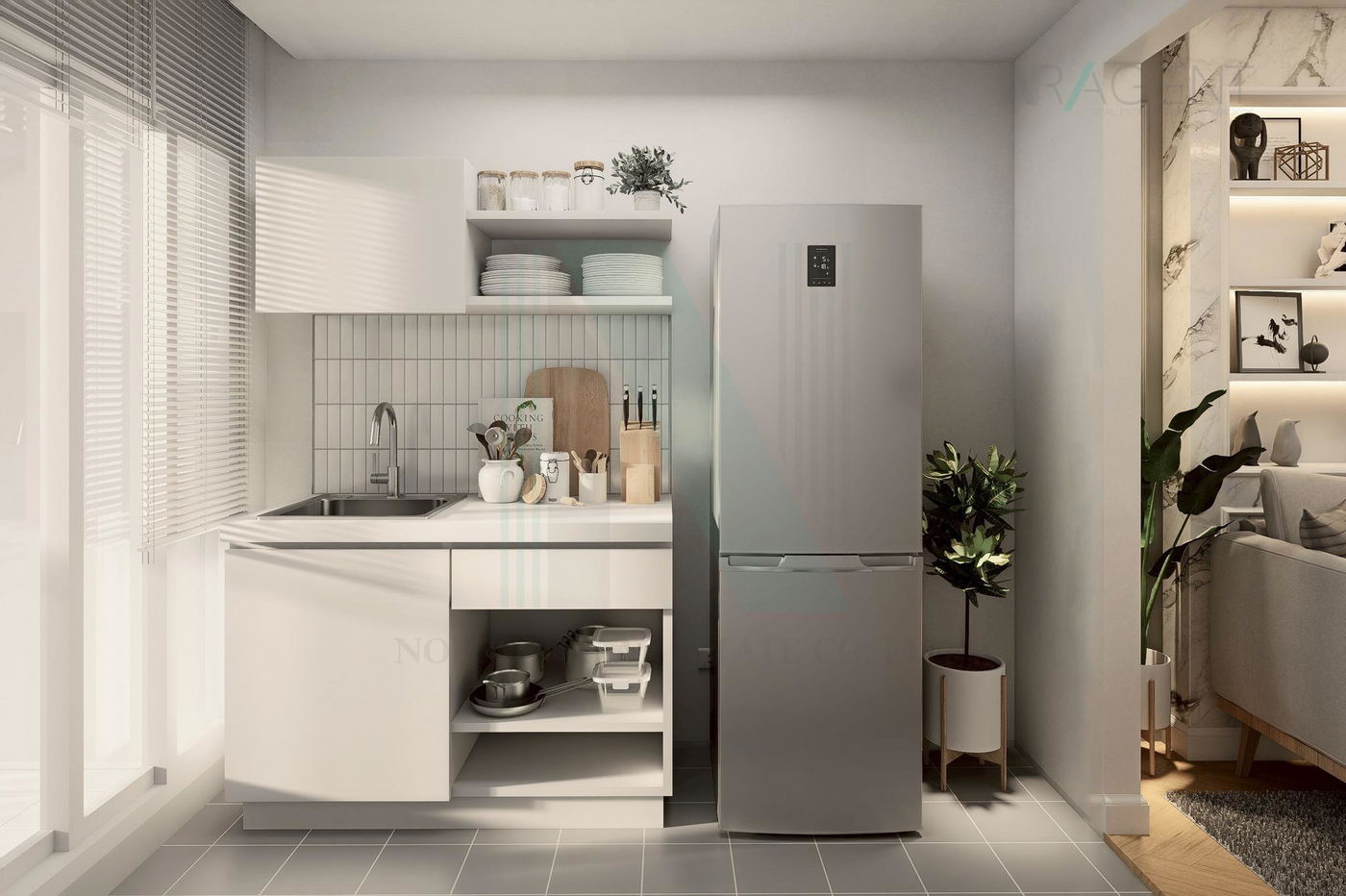 รูป ให้เช่าคอนโด เดอะคิทท์ พลัส นวมินทร์ อาคาร B ชั้น 8 1 ห้องนอน ขนาด 30.88 ตรม ใกล้ แฟชั่นไอส์แลนด์ - รูปที่ 7/8