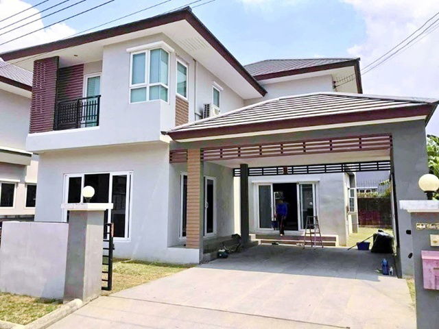 รูป 6นอน ARL บ้านทับช้าง 1.2 กม.ให้เช่าคฤหาสน์ บ้านเดี่ยว 2 ชั้น 92 ตร.วา. 302ตร.ม. วงแหวนพระราม9 พัฒนาการ - รูปที่ 1/8