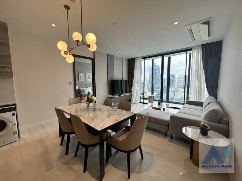 รูป 🔼🔽 AccomA 📩  Elegant condo with soft interior tones in Sathorn area (AA41296) - รูปที่ 2/9