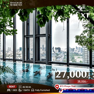 Condos for rent :  XT Phayathai ✨ Beautifully Furnished Unit, Ready to Move In 🔥 Near BTS Phaya Thai 