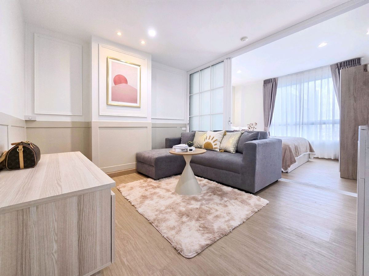 รูป [เช่า] คอนโด Double U Condominium ลาดพร้าว–วังหิน เดินไม่กี่ก้าวถึง Plaza Lagoon เครื่องใช้ไฟฟ้าครบ เลี้ยงแมวได้!! - รูปที่ 5/15