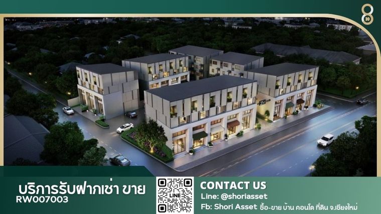 ให้เช่าพื้นที่ในโครงการใหม่ 3 ชั้นครึ่ง  เหมาะสำหรับทำออฟฟิศ หรือ เปิดกิจการ ติดถนนนิมมานเหมินทร์ ย่านธุรกิจ RW007003