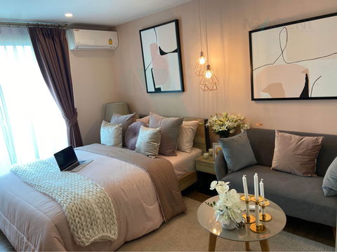 🔺 For Rent Condo PLUM CONDO PHAHOLYOTHIN 89 Building 3D, Floor 6,Studio, Room size 22 sqm
