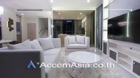 🔼🔽 AccomA 📩 Duplex Condo 3 BR Condominium @Noble Ploenchit (AA21746)