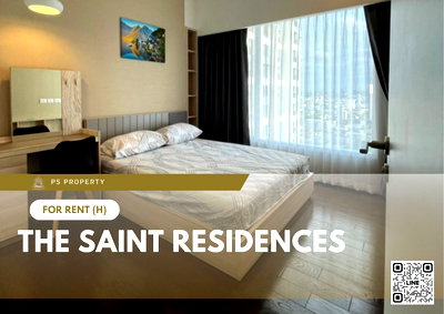 คอนโดให้เช่า : ให้เช่า ✨ The Saint Residences ✨ 2 ห้องนอน เฟอร์นิเจอร์ และ เครื่องใช้ไฟฟ้าครบ ใกล้ BTS ห้าแยกลาดพร้าว