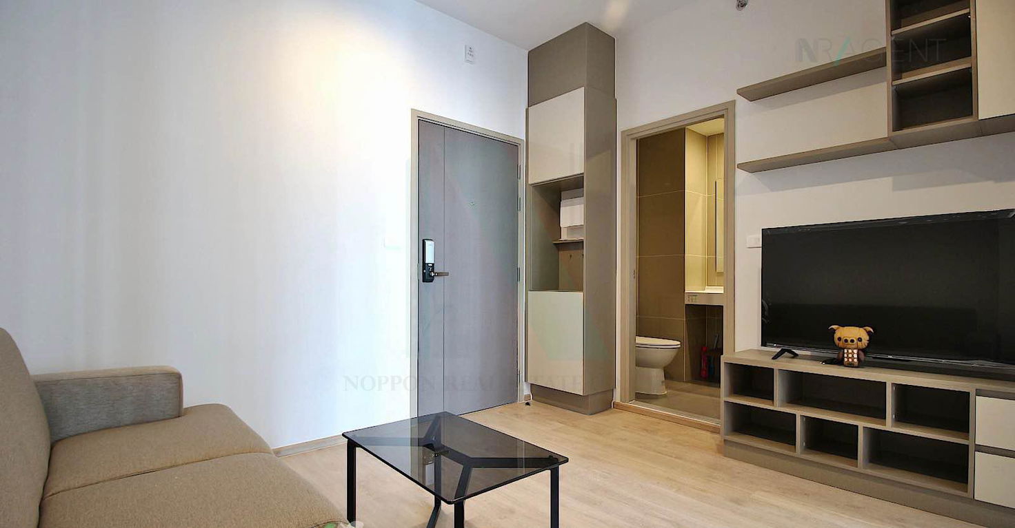 รูป 🎊 ให้เช่าคอนโด ไอดีโอ พระราม 9 - อโศก อาคาร 1 ชั้น 12 1 ห้องนอน ขนาด 35.00 ตรม ใกล้ MRT พระราม 9 - รูปที่ 4/8