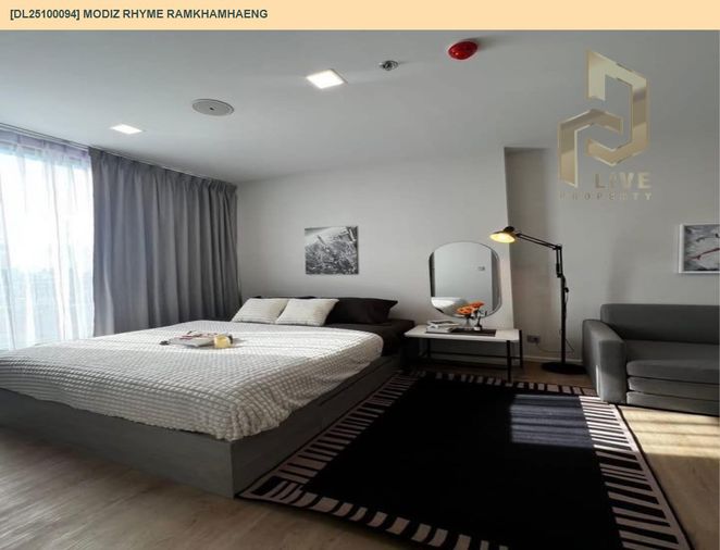 1-bed condo for rent, 24 sqm, Modiz Rhyme Ramkhamhaeng
