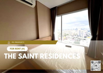 Condos for rent : For rent 🔥 The Saint Residences 🔥 near MRT Phahon Yothin, fully furnished and equipped with appliances.