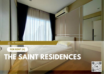 คอนโดให้เช่า : ให้เช่า 📍 The Saint Residences 📍 เฟอร์นิเจอร์ และ เครื่องใช้ไฟฟ้าครบ ใกล้ BTS ห้าแยกลาดพร้าว