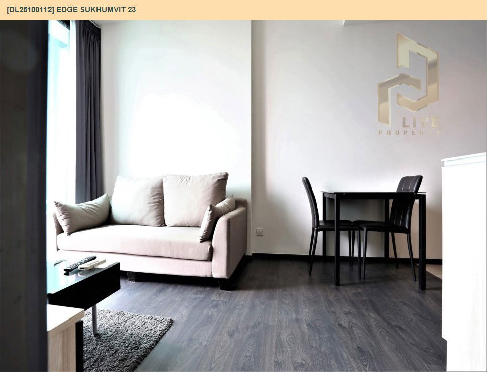 picture DL25100112 Condo for rent, Edge Sukhumvit 23 near BTS Asok, ready to move in, call urgently 0638692663 LineID @523dslwi - 4/11