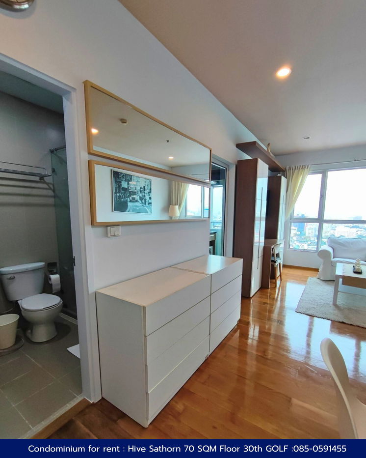 รูป ให้เช่าคอนโด HIVE Sathorn (ไฮฟ์ สาทร) 70 sqm ชั้น 30  - รูปที่ 4/15