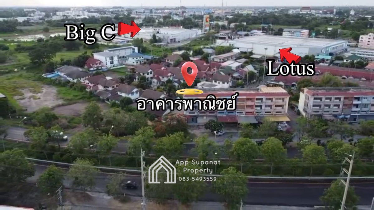 picture Commercial building for sale, 68.4 sq m, corner room, bypass road, Muang District, Ang Thong Province - 4/14