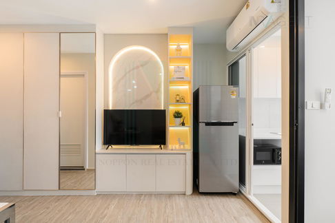🚩 For Rent Condo REGENT HOME BANGNA Building B, Floor 25,1 bed room, Room size 28.00 sqm