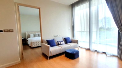คอนโดให้เช่า : ให้ เช่าคอนโด Magnolias Waterfront Residences - 102 ตร.ม. วิวแม่น้ำ ติดไอคอนสยาม 2 นอน ชั้น 8