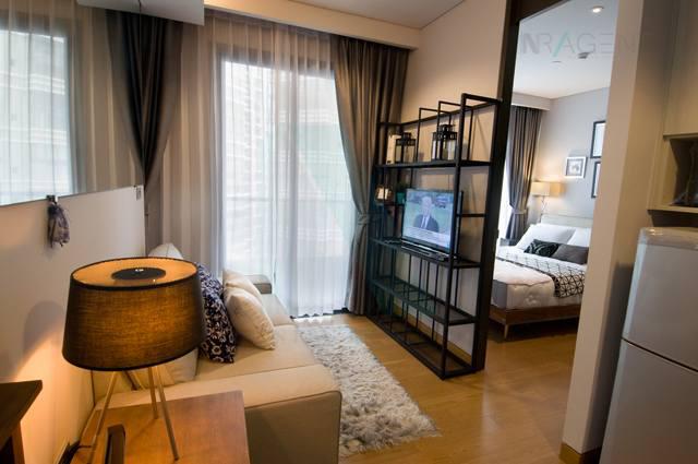 รูป 🎊 ให้เช่าคอนโด เดอะ ลุมพินี 24 อาคาร 1 ชั้น 11 1 ห้องนอน ขนาด 29 ตรม ใกล้ รพ.เทพธารินทร์ - รูปที่ 3/8