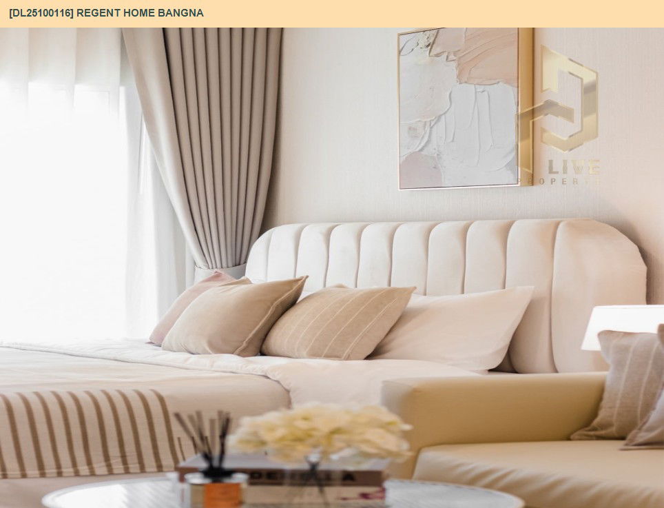 รูป DL25100116 ให้เช่าคอนโด รีเจ้นท์ โฮม บางนา (Regent home bangna) ใกล้ BTS บางนา พร้อมเข้าอยู่ โทรด่วน 0656133286 LineID @897iyzll - รูปที่ 10/11