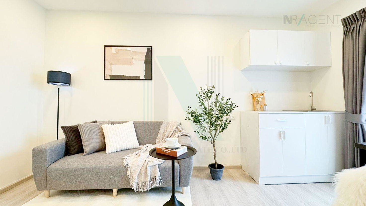 รูป ขายคอนโด พลัมคอนโด ราม 60 อินเตอร์เชนจ์ อาคาร B ชั้น 4 1 ห้องนอน ขนาด 26 ตรม ใกล้ เดอะมอลล์ บางกะปิ - รูปที่ 2/8