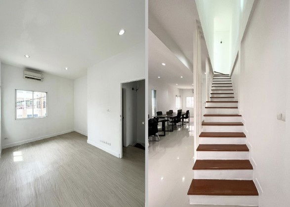 รูป ให้เช่าทาวน์โฮม 3 ชั้น หลังมุม / โครงการ กานต์ศิริ รามอินทรา-นวลจันทร์ / ริมถนนซอยนวลจันทร์ / แอร์ 5 เครื่อง / เหมาะเป็นสำนักงาน จดบริษัทได้    - รูปที่ 13/13