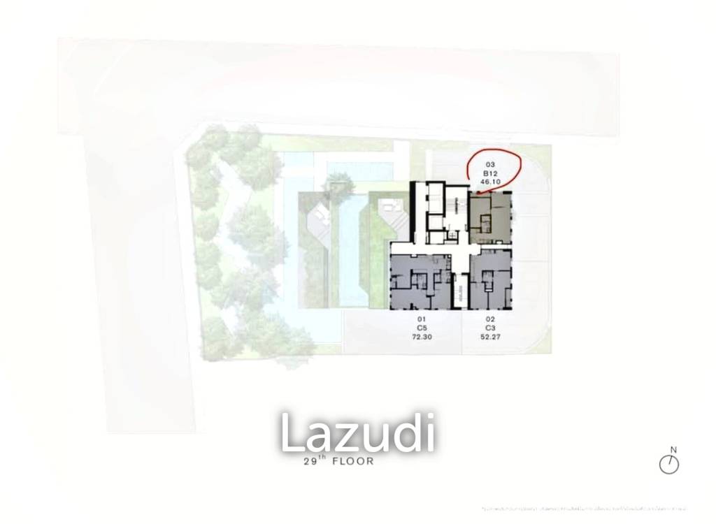 picture 1 Bed 1 Bath 45 SQ.M Chapter Chula-Samyan - 13/13