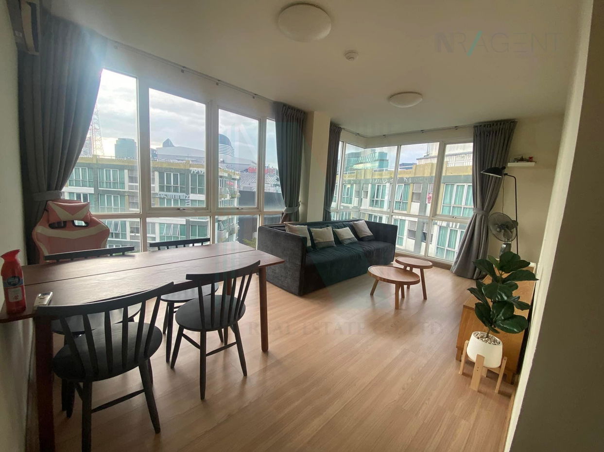 รูป 🚩 ให้เช่า การ์เดน อโศก-พระราม 9 1 ห้องนอน ชั้น 8  อาคาร A3 ใกล้ Show DC - รูปที่ 1/8