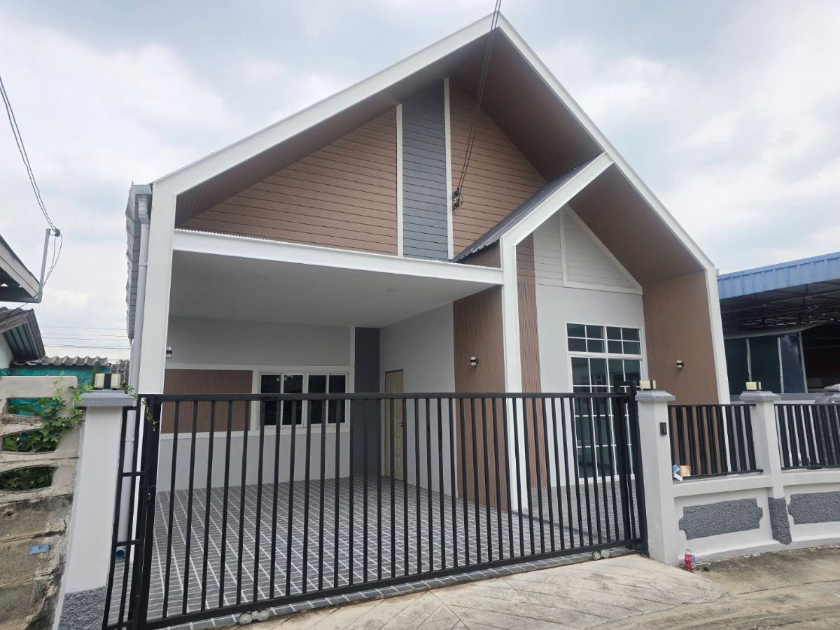 รูป บ้านเดี่ยวสไตล์นอดิก ชั้นเดียว ตกแต่งใหม่ทั้งหลัง หมู่บ้าน บัวขาว ถนนรามคำแหง174 มีนบุรี ใกล้รถไฟฟ้ารามคำแหง ทางด่วนมอเตอร์เวย์ โรงพยาบาล ห้างฯ - รูปที่ 2/36