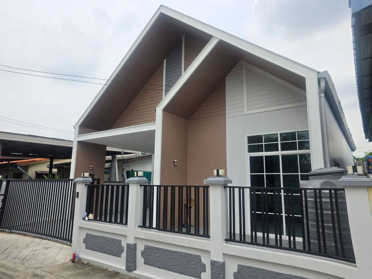 รูป บ้านเดี่ยวสไตล์นอดิก ชั้นเดียว ตกแต่งใหม่ทั้งหลัง หมู่บ้าน บัวขาว ถนนรามคำแหง174 มีนบุรี ใกล้รถไฟฟ้ารามคำแหง ทางด่วนมอเตอร์เวย์ โรงพยาบาล ห้างฯ - รูปที่ 3/36