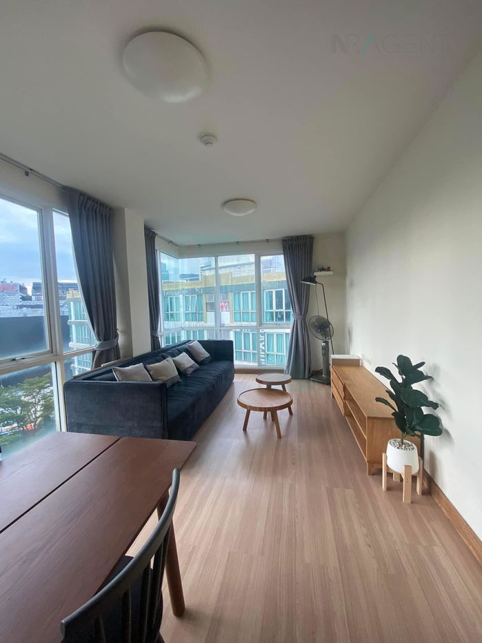 รูป 🚩 ให้เช่า การ์เดน อโศก-พระราม 9 1 ห้องนอน ชั้น 8  อาคาร A3 ใกล้ Show DC - รูปที่ 4/8