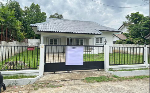 ขายบ้านเดี่ยวชั้นเดียว  3 ห้องนอน  2 ห้องน้ำ  1 ห้องครัว  2 ที่จอดรถ