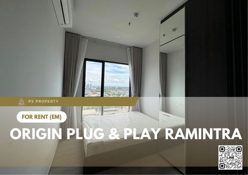 ให้เช่า 📍 Origin Plug & Play Ramintra 📍 เฟอร์นิเจอร์ และ เครื่องใช้ไฟฟ้าครบ ใกล้ MRT รามอินทรา กม.9