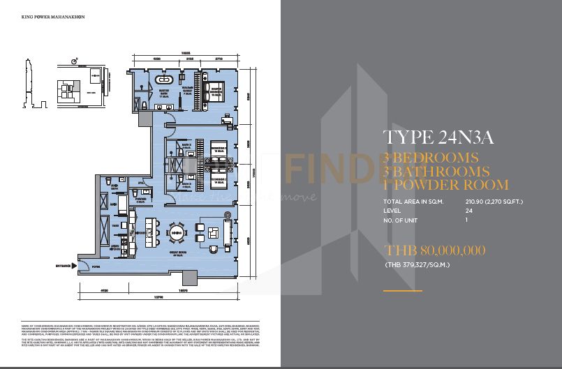 picture The Ritz - Carlton Residences at MahaNakhon 3 bedrooms, for sale - 2/11