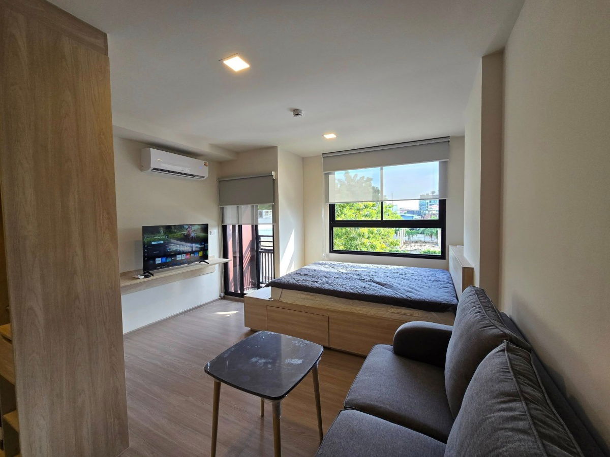 รูป ให้เช่า 📍 THE MUVE Sukhumvit 107 📍 Pet friendly เฟอร์นิเจอร์ และ เครื่องใช้ไฟฟ้าครบ  - รูปที่ 4/10