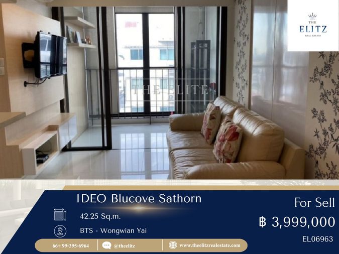 ✨ ของดีมาแล้ว IDEO Blucove Sathorn ขายถูกที่สุดในตลาด เจ้าของพร้อมจบ 💯