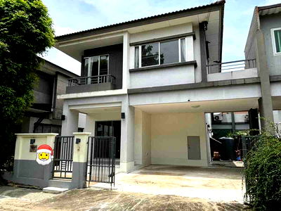 บ้านเดี่ยวให้เช่า : 🏡 ขายเเละปล่อยให้เช่าบ้านแฝด 2 ชั้น สไตล์รีสอร์ท @ Atoll Bali Beach อ่อนนุช – ลาดกระบัง บ้านสวย บรรยากาศร่มรื่น พร้อมเฟอร์ + เครื่องใช้ไฟฟ้าครบ