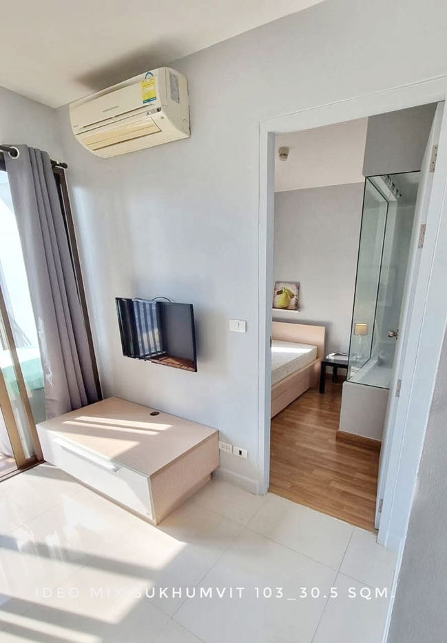 รูป 🎉พร้อมย้าย 1 นอน Ideo Mix สุขุมวิท103 ห้องอยู่สบาย มีอ่างอาบน้ำ ใกล้ BTS และแหล่งร้านอาหาร - รูปที่ 3/7