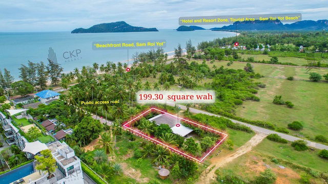 รูป บ้านพร้อมที่ดิน ติดหาดสามร้อยยอด เพียง 30 เมตร ไม่ไกลจากแหล่งท่องเที่ยวและแหล่งของกิน - รูปที่ 2/24