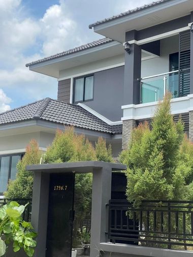 ขายบ้านเดี่ยวหรู 2 ชั้น สไตล์โมเดิร์น ใจกลางเมืองหนองคาย 81 ตร.ว. ราคาดีมากเพียง 5.9 ล้านบาท ใกล้สะพานมิตรภาพไทยลาว