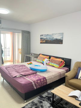 For Sale!! Condominium in Hat Yai City, ASEAN City Resort, 30 sq.m. unit with a view of Central Festival Mall