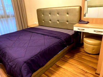 คอนโดให้เช่า : ให้เช่าเทรเชอร์คอนโด ชั้น 3 วิวสระ สัญญา 1 ปี  ☎️(ตุ๊ก) 098-396-3626