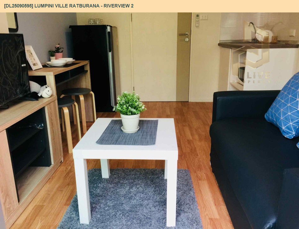 picture DL25090595 Condo for sale, Lumpini Ville Ratburana - Riverview 2 near BTS Wongwian Yai, ready to move in, call urgently 0638692663 LineID @534wlwof - 10/10