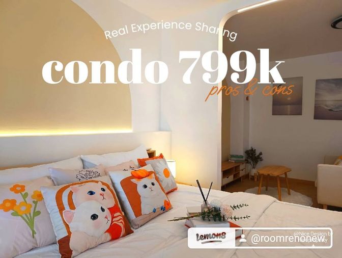 Priced in the hundreds of thousands  Minimalist condo for sale, ready to move in. Champs Elysees Tiwanon 