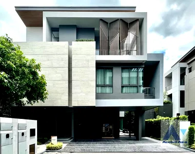 เช่าบ้านเดี่ยว แอร์พอร์ต ลิงค์ หัวหมาก : 🔼🔽 AccomA 📩  5 BR House @The Gentry Phatthanakan 2 (AA44731)