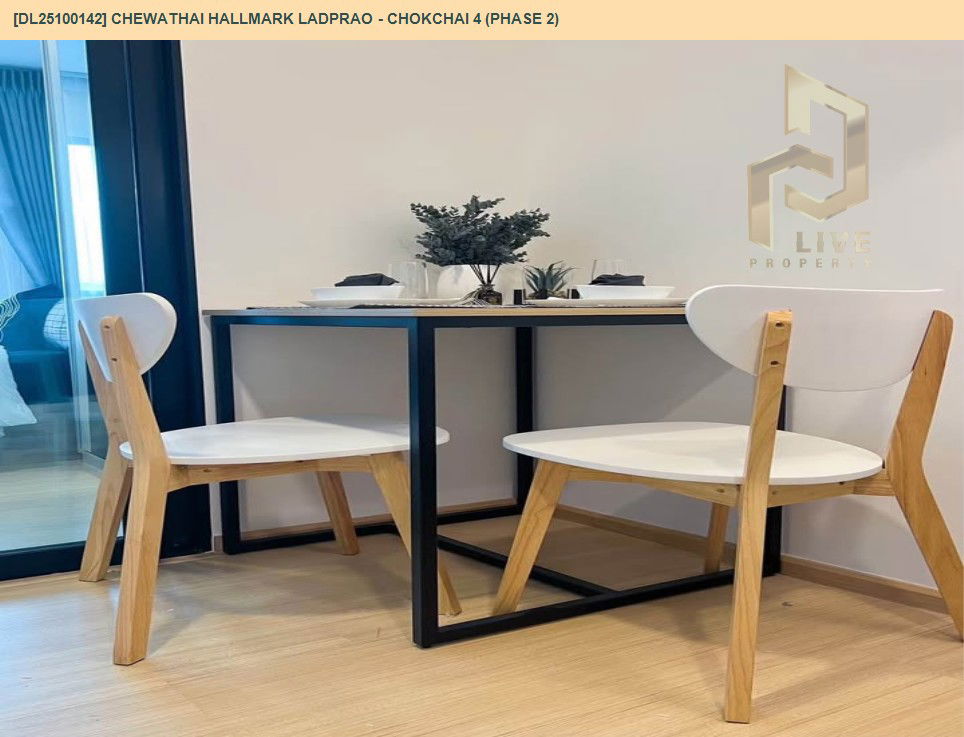 picture DL25100142 Condo for rent, Chewathai Hallmark Ladprao - Chokchai 4 (Phase 2) near -, ready to move in, call urgently 0638692663 LineID @162cjixi - 5/10