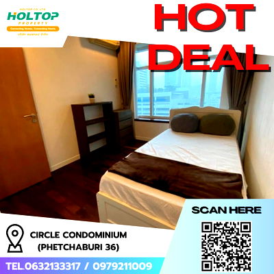 คอนโดให้เช่า : #R6817  🎉 061068 ให้เช่าคอนโด Circle Condominium (Phetchaburi 36)