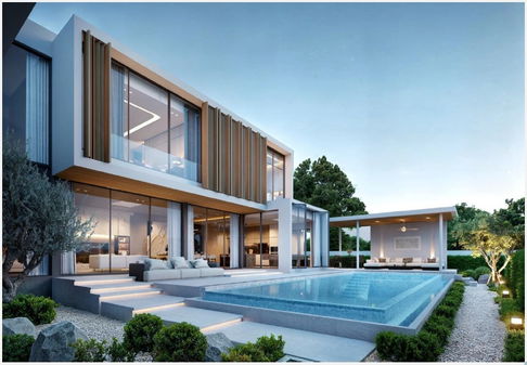 Two-storey pool villa for sale 5 bedrooms 8 bathrooms and 4 parkings.