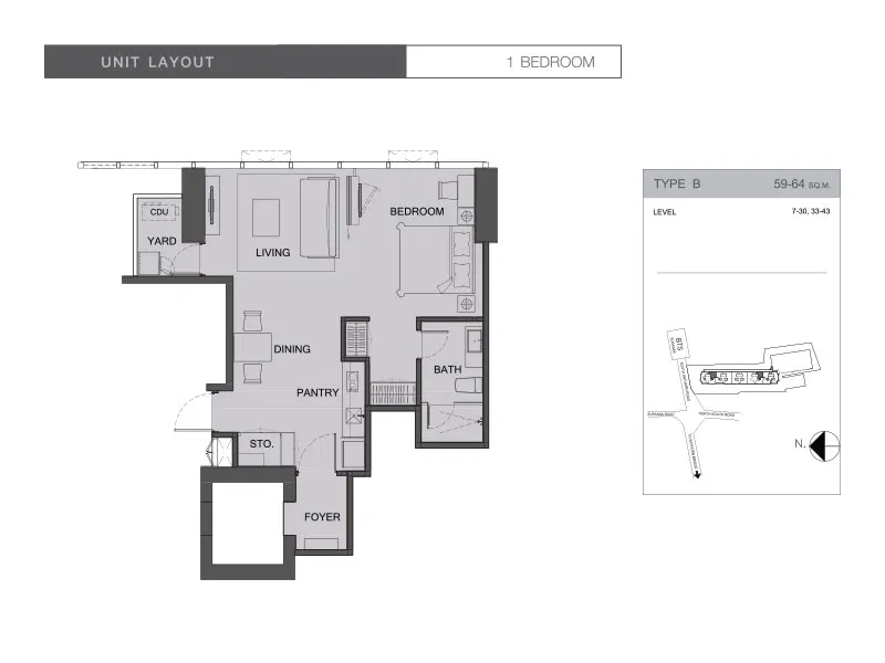 รูป The Bangkok Sathorn 1 bedroom, for sale - รูปที่ 6/6